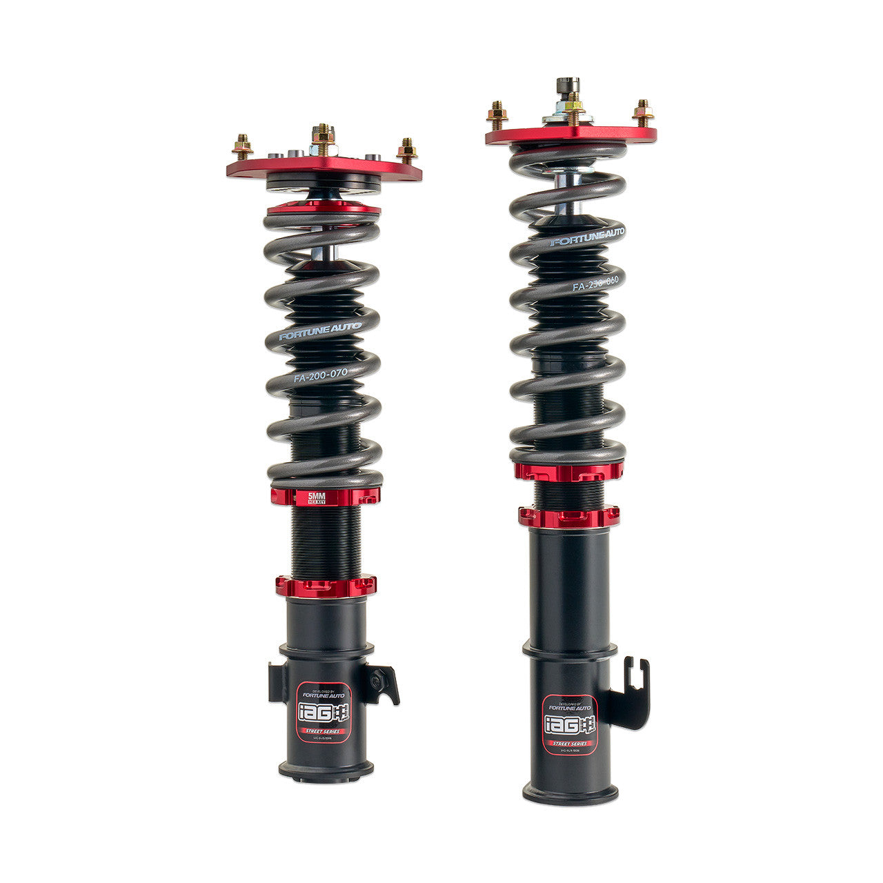 IAG Spec Street Series Coilovers by Fortune Auto for 05-07 STI - Front & Rear Coilover