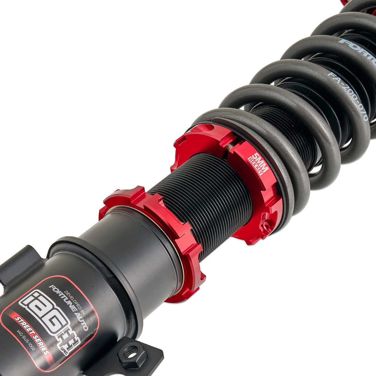 IAG Spec Street Series Coilovers by Fortune Auto for 05-07 STI - Threaded Body