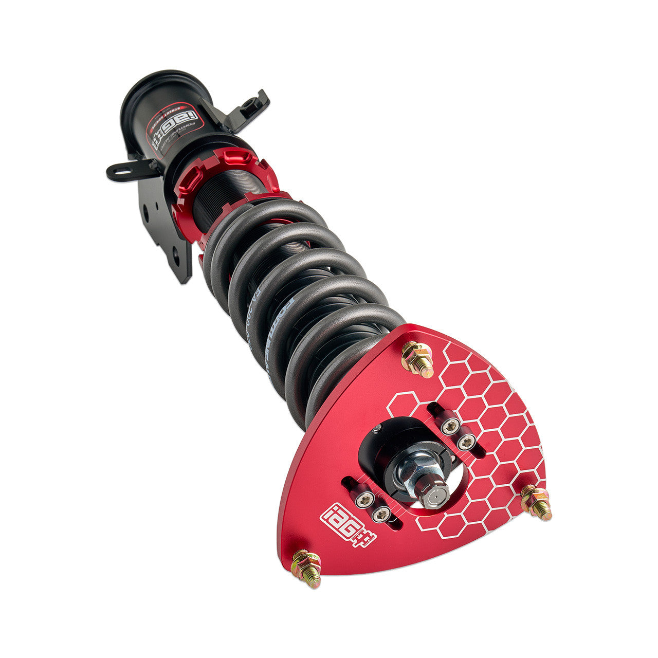 IAG Spec Street Series Coilovers by Fortune Auto for 2015-21 WRX/STI - Front Close-up