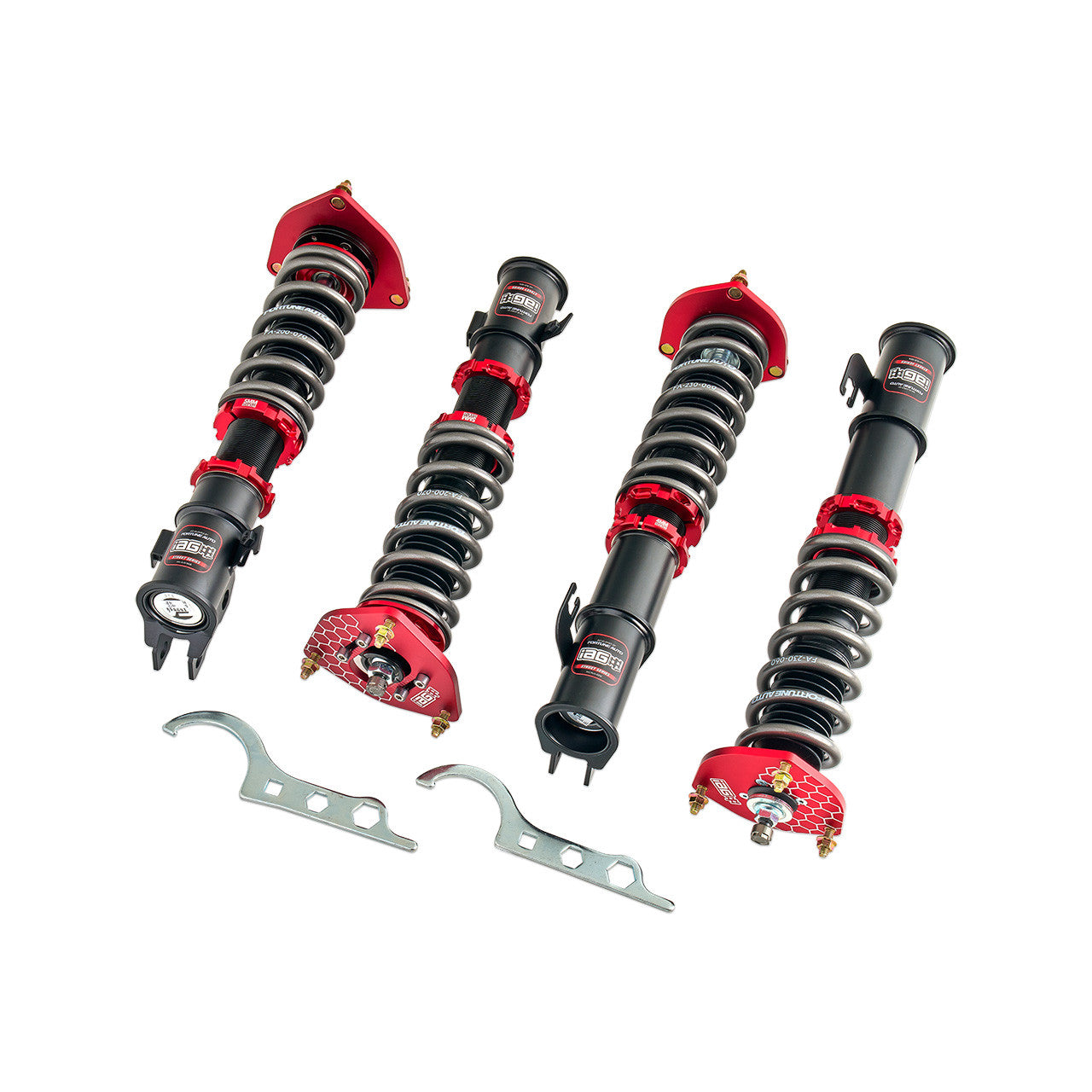 IAG Spec Street Series Coilovers by Fortune Auto for 02-07 WRX, 04 STI - Layout