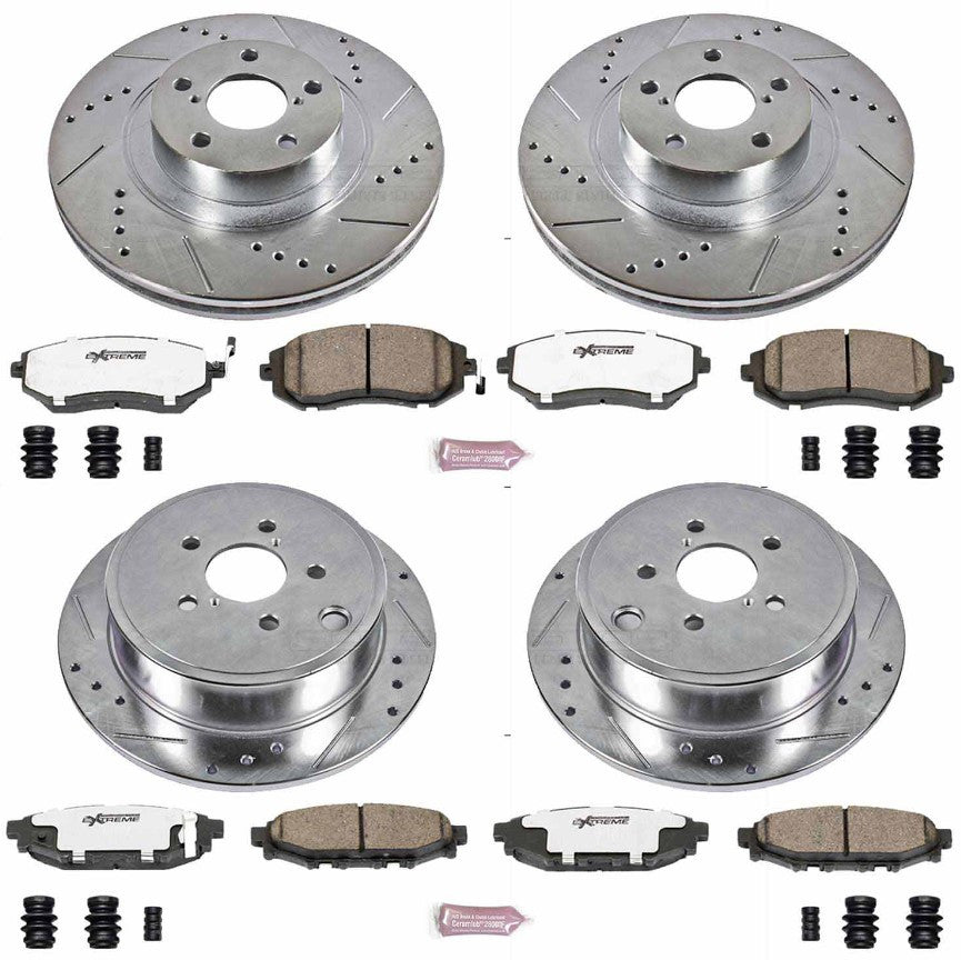 Power Stop Front & Rear Z26 Street Warrior Brake Kit
