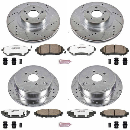 Power Stop Front & Rear Z26 Street Warrior Brake Kit