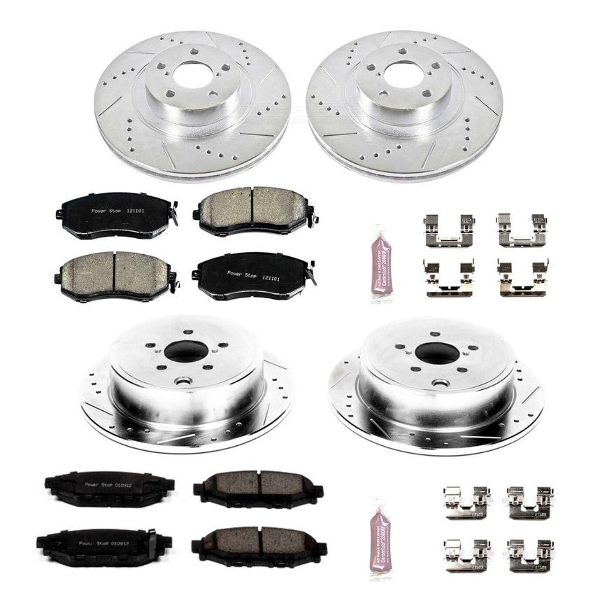Power Stop Front & Rear Z23 Evolution Sport Brake Kit