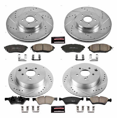 Power Stop Z23 Evolution Sport Front & Rear Brake Kit For 2014-18 Subaru Forester - K6931