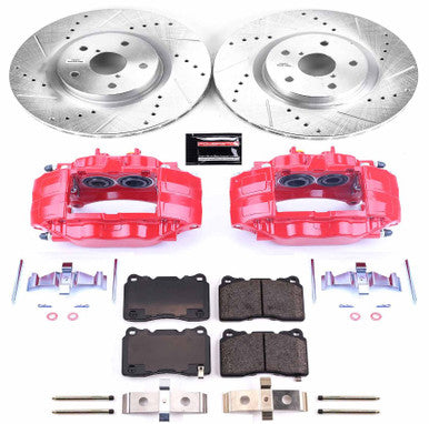 Power Stop Z23 Evolution Sport Front Brake Kit w/Calipers For 2005-17 Subaru WRX STI - KC131