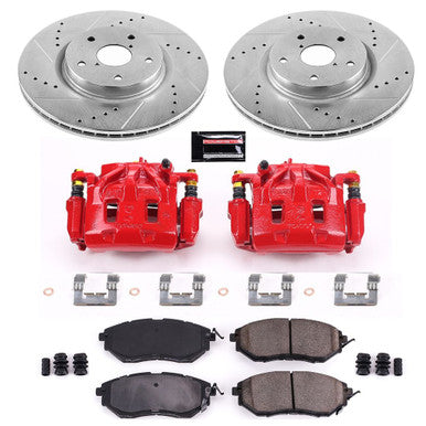 Power Stop Z23 Evolution Sport Front Brake Kit w/Calipers For 2015-20 Subaru WRX - KC4603