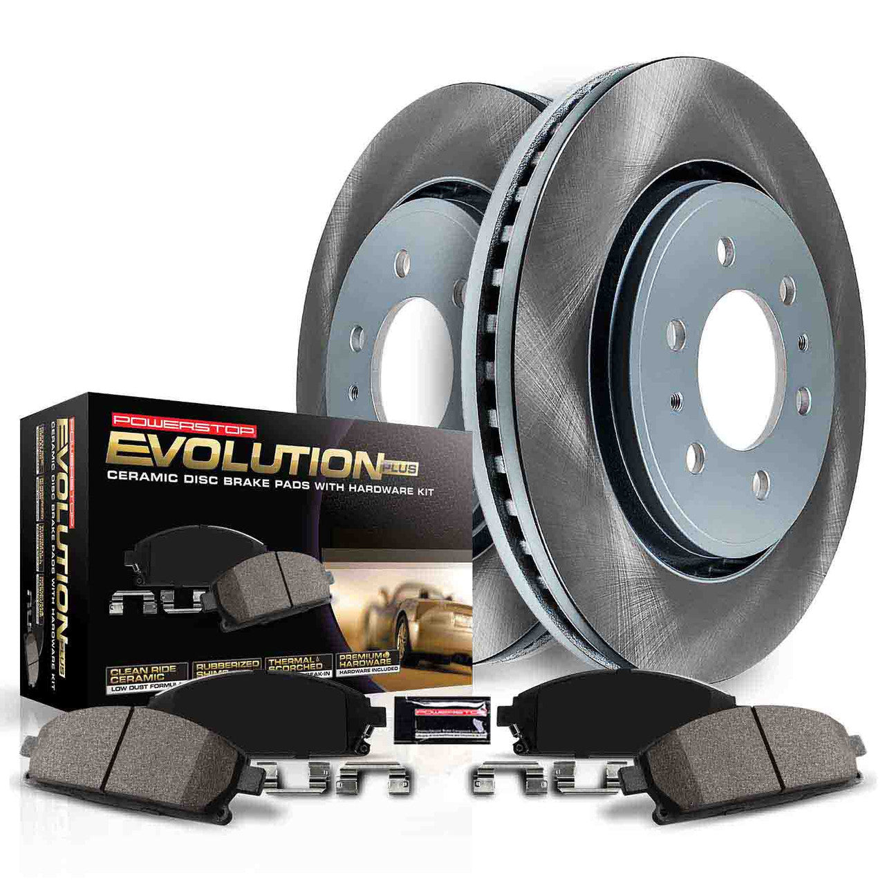 PowerStop Z23 Evolution Sport Front Brake Kit w/Calipers For 2015-21 Subaru WRX