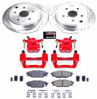 Power Stop Z23 Evolution Sport Rear Brake Kit w/Calipers For 2015-21 Subaru WRX - KC6977