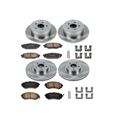 Power Stop Front & Rear Autospecialty Brake Kit For 2006-09 Subaru Legacy, 05-09 Outback - KOE4079