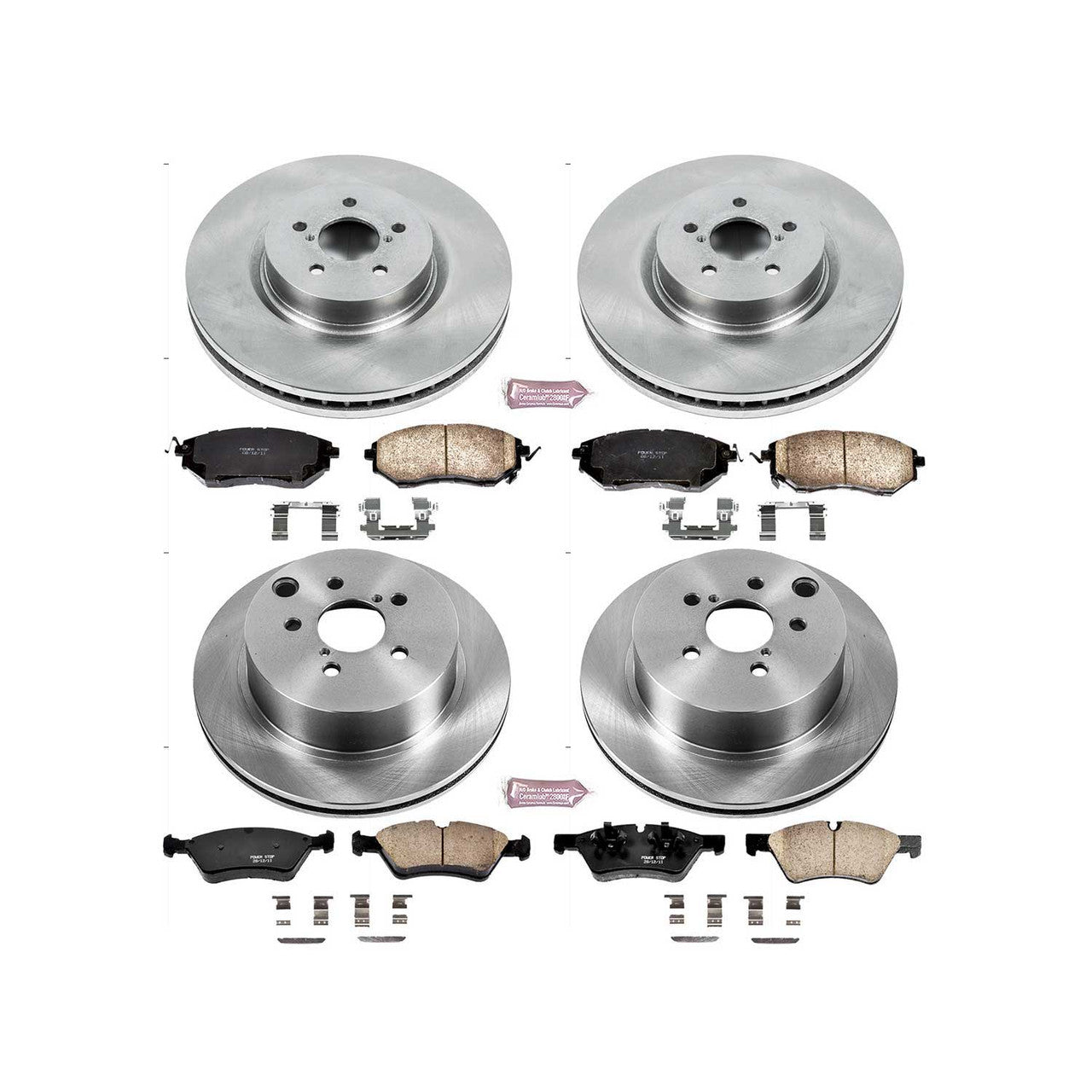 Power Stop Front & Rear Autospecialty Brake Kit For 2014-18 Subaru Forester