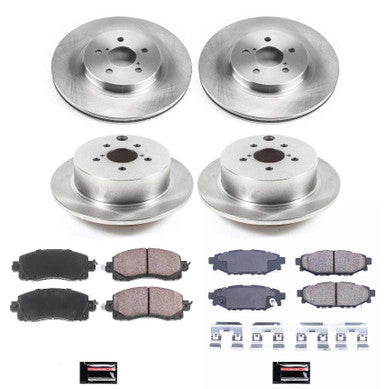 Power Stop Front & Rear Autospecialty Brake Kit For 2017-22 Subaru Impreza, 18-22 Crosstrek - KOE7927