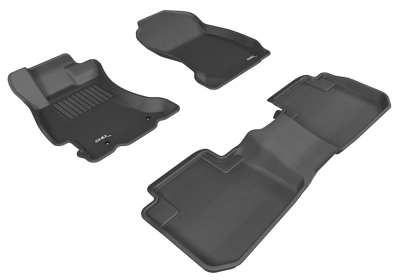 3D MAXpider Kagu 1st & 2nd Row Floormats - Black