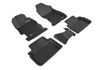 3D MAXpider Kagu Complete Floor Mat Set For 2017-23 Subaru Impreza - Black - L1SB02201509