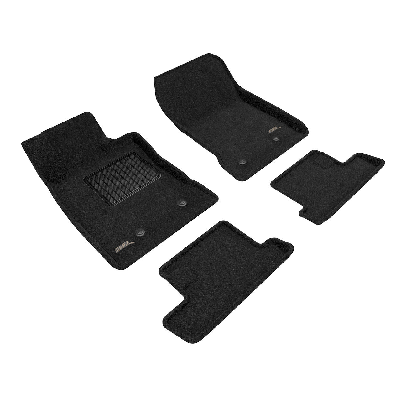 3D MAXpider Complete Carpet Floor Mat Set For Subaru 2022+ BRZ - Black