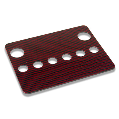 OCD Carbon Fiber Battery Cover for OEM Panasonic Battery - Red