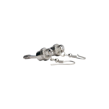 Garage Girls Jewelry Piston Earrings - Close-up 2