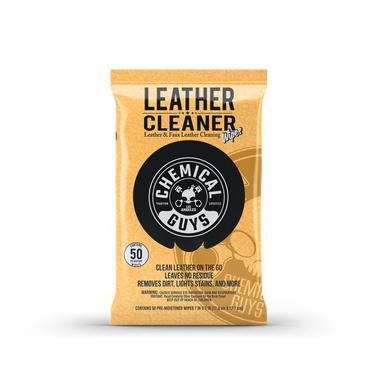 Chemical Guys Leather Cleaner Wipes - 50ct - Case of 6 - PMWSPI20850