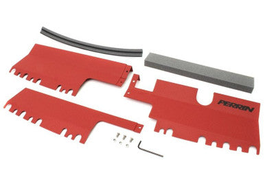 PERRIN Radiator Shroud For 2015-21 Subaru WRX/STI - Red - PSP-ENG-512RD