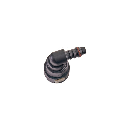 IAG 5/8" SAE Quick Connect Female to 3/8" Hose Barb 90 Degree Fitting - Angle 2