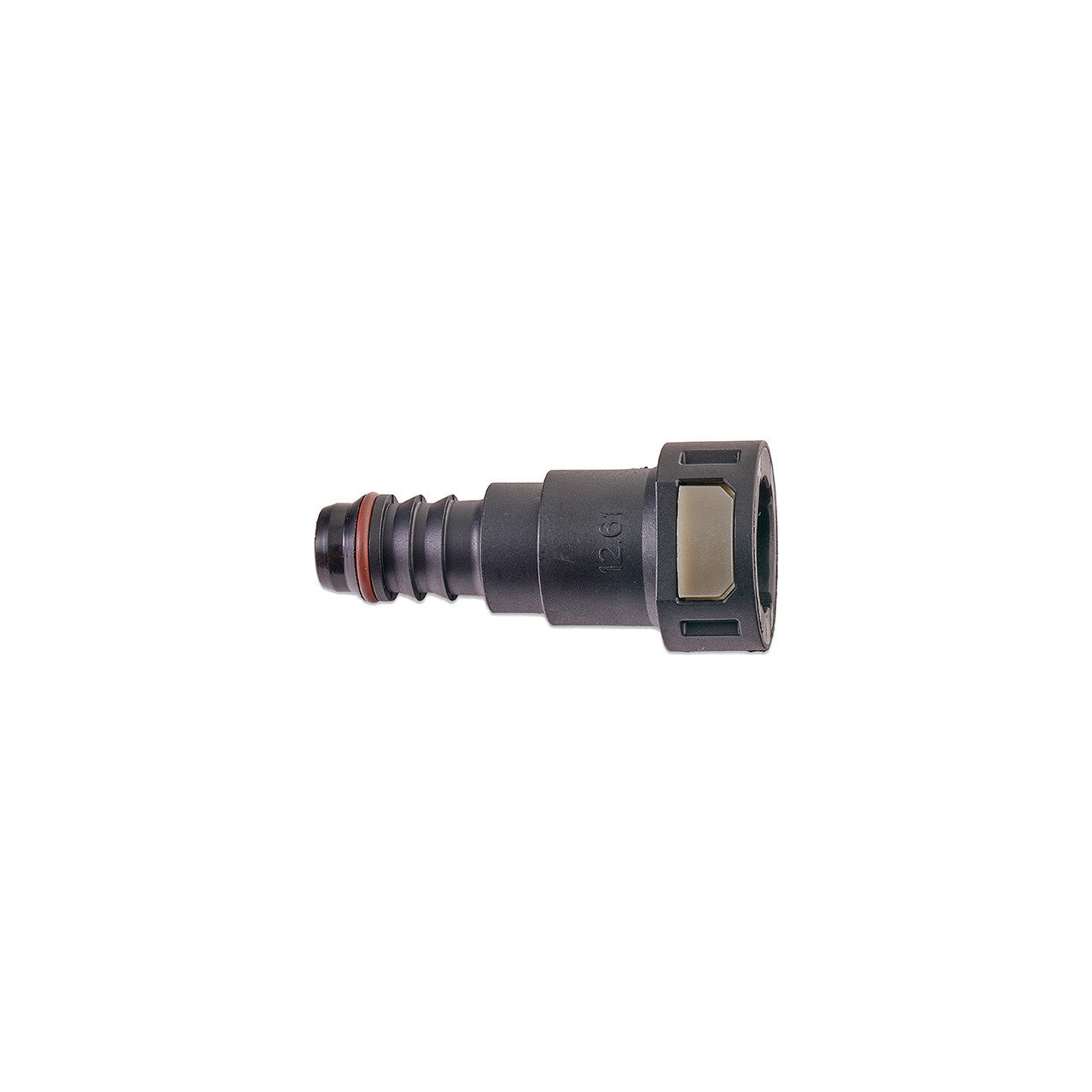 IAG 1/2" SAE Quick Connect Female to 1/2" Hose Barb Straight (180 / 0 degrees) - Angle 6
