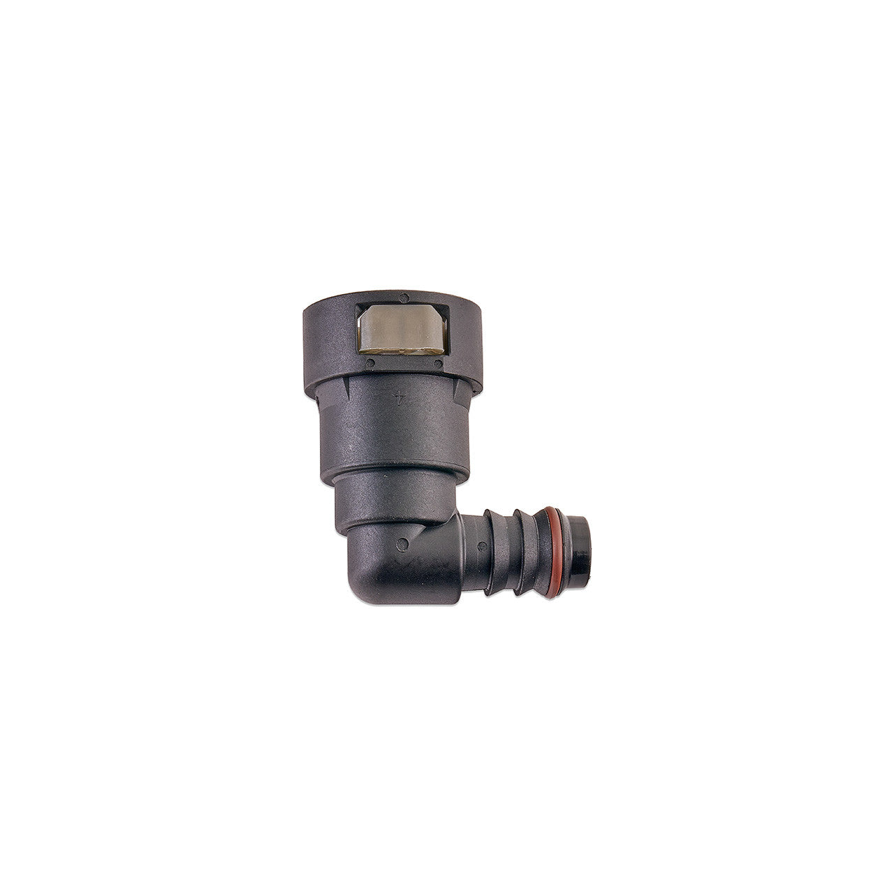 IAG 5/8" SAE Quick Connect Female to 1/2" Hose Barb Right Angled (90 degrees) - Angle 1