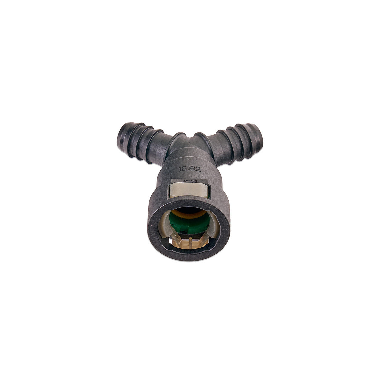 IAG 5/8" SAE Quick Connect Female to 2 x 1/2" Hose Barb Y Fitting
 - Angle 4