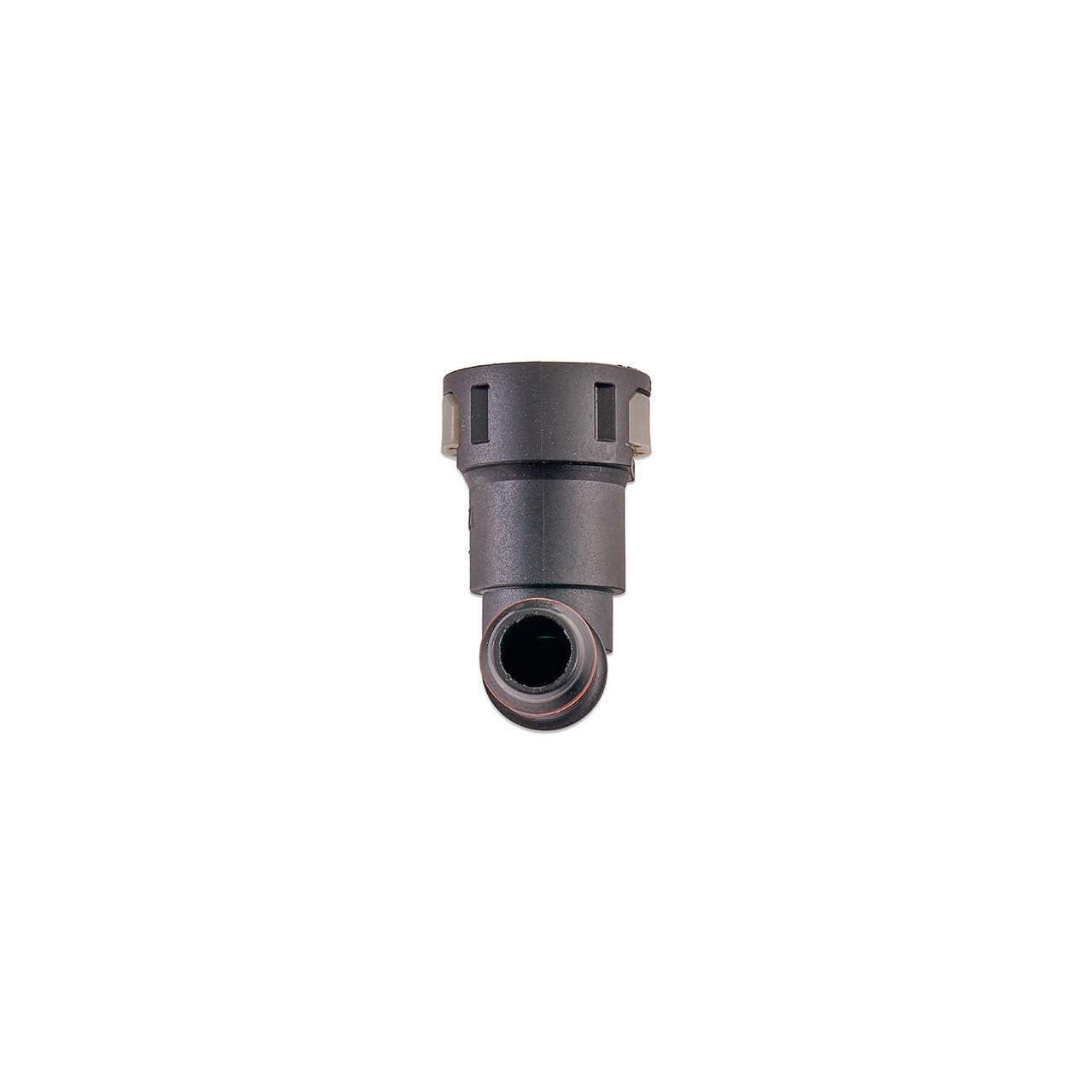 IAG 1/2" SAE Quick Connect Female to 1/2" Hose Barb Right Angled (90 degrees) - Angle 2