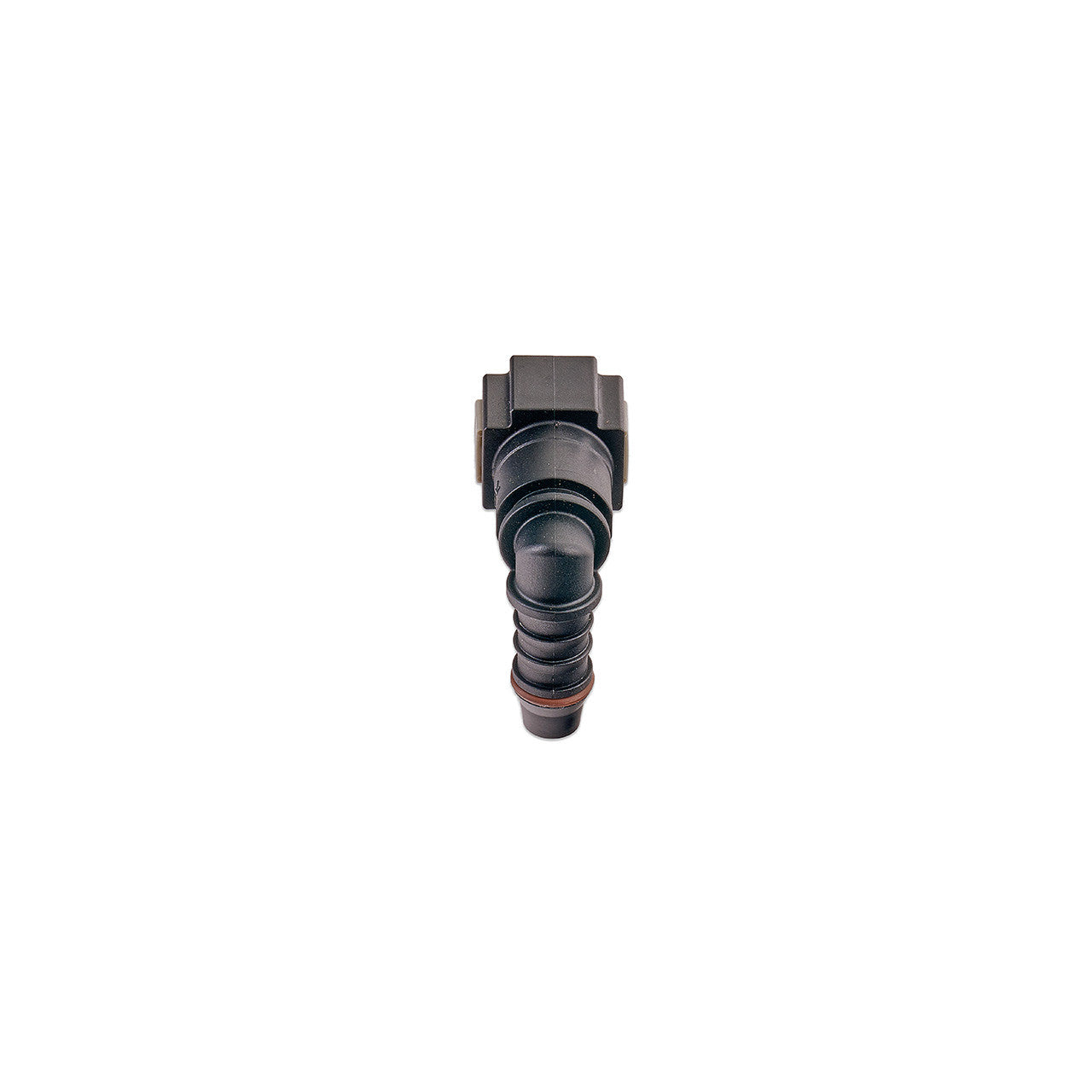 IAG 5/16" SAE Quick Connect Female to 8mm Hose Barb Right Angled (90 degrees) - Angle 2