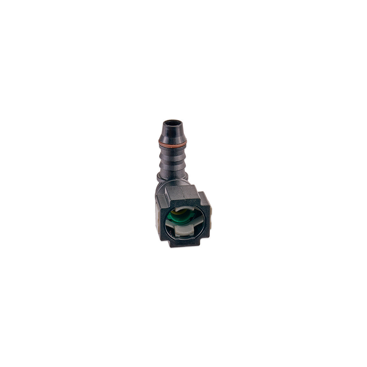 IAG 5/16" SAE Quick Connect Female to 8mm Hose Barb Right Angled (90 degrees) - Angle 3