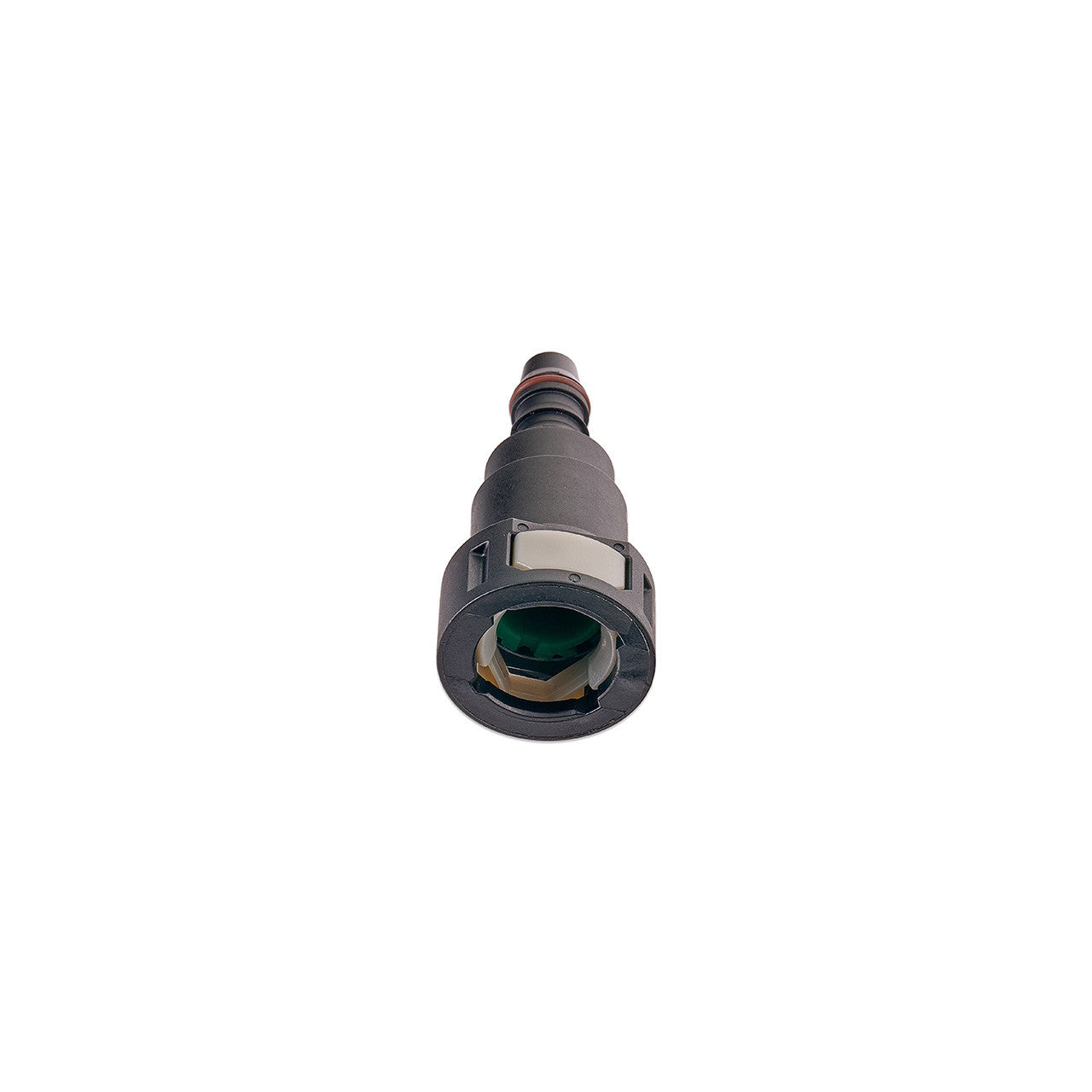 IAG 1/2" SAE Quick Connect Female to 3/8" Hose Barb Straight (180 / 0 degrees) - Angle 4