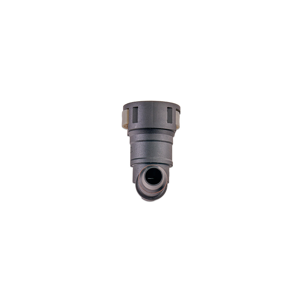 IAG 1/2" SAE Quick Connect Female to 11mm Hose Barb Right Angled (90 degrees) - Angle 1