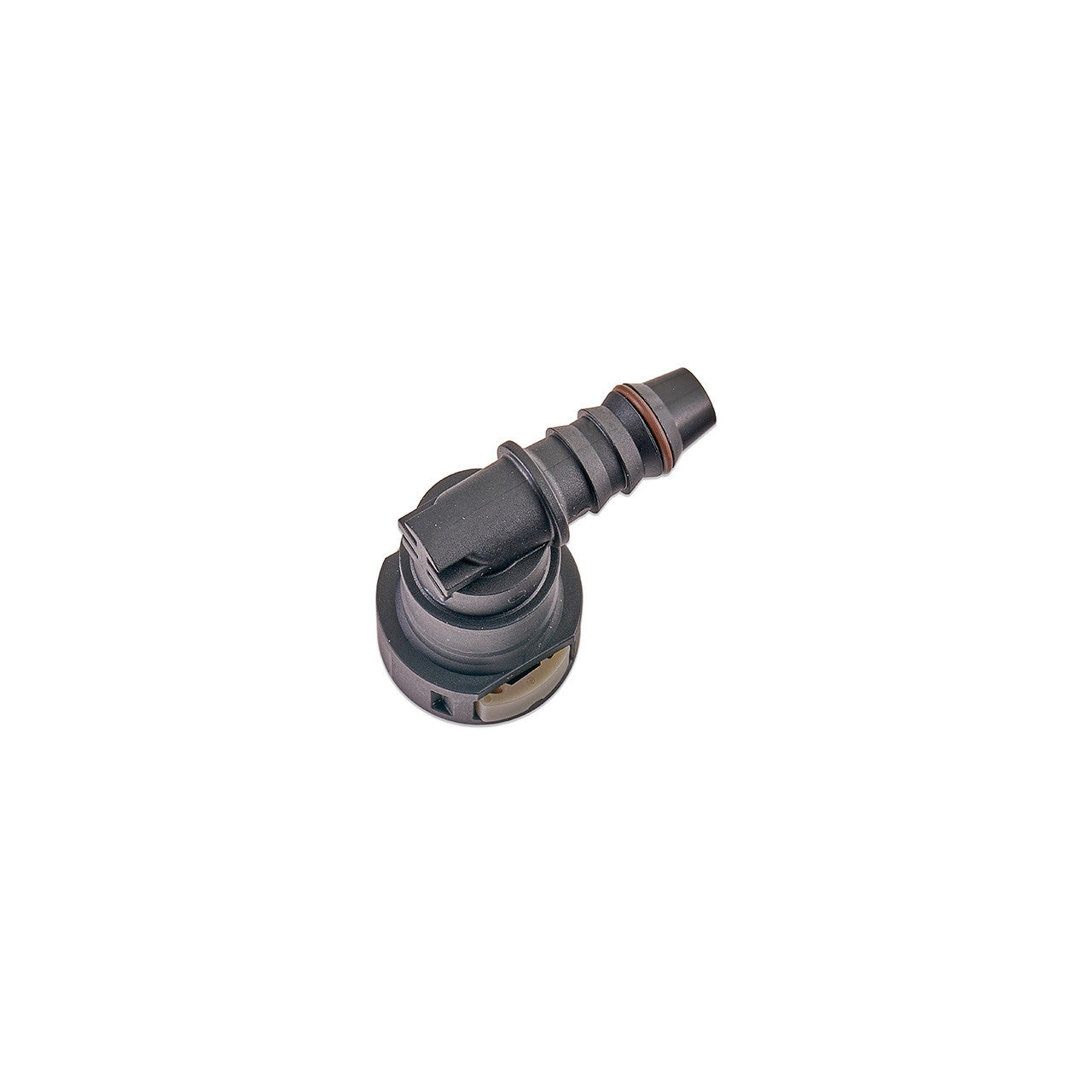 IAG 1/2" SAE Quick Connect Female to 11mm Hose Barb Right Angled (90 degrees) - Angle 2