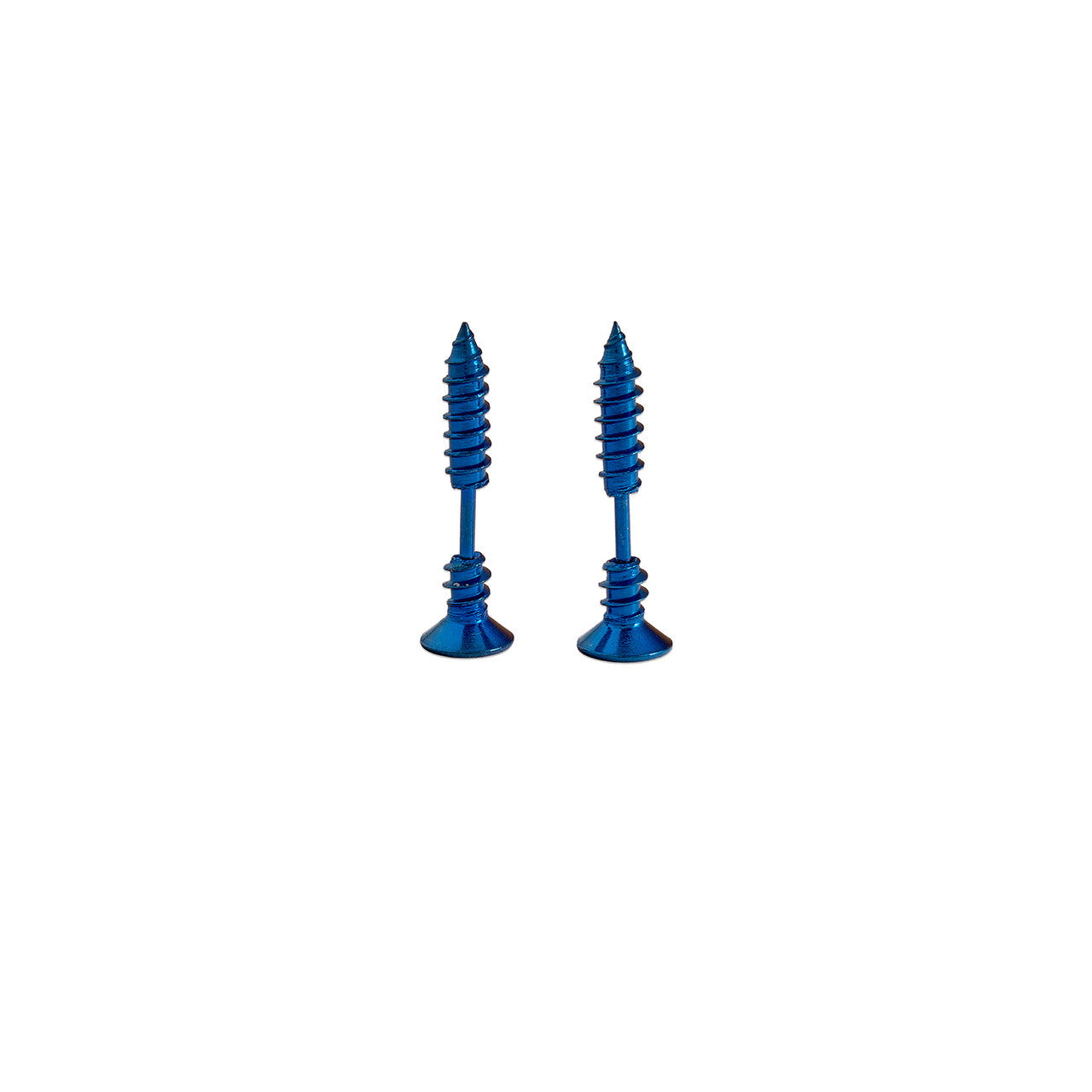 Garage Girls Jewelry Screw Earrings - Blue 1