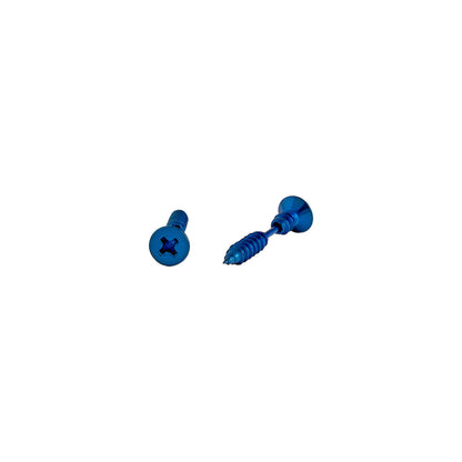 Garage Girls Jewelry Screw Earrings - Blue 2