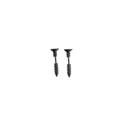 Garage Girls Jewelry Screw Earrings - Black 2