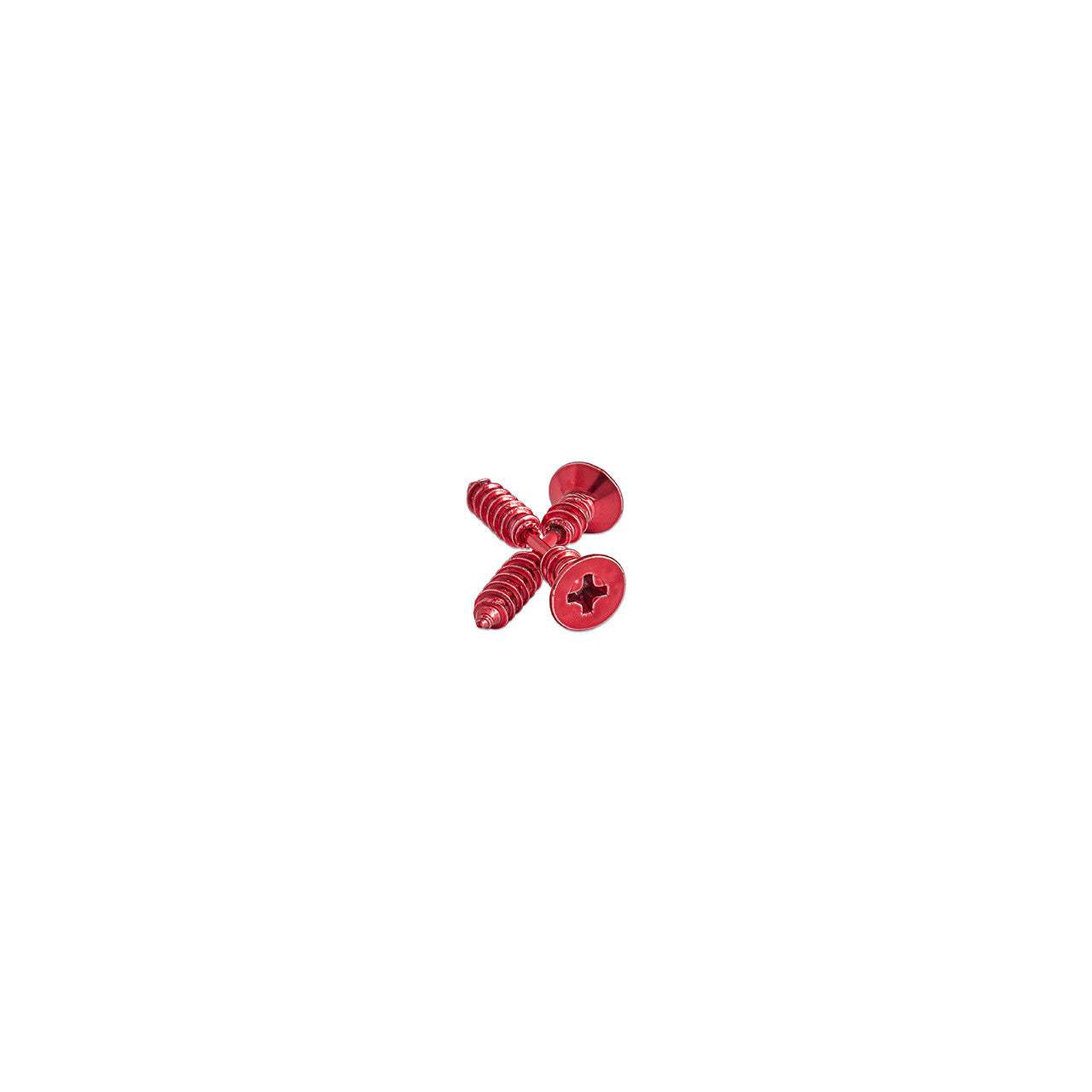 Garage Girls Jewelry Screw Earrings - Red 1