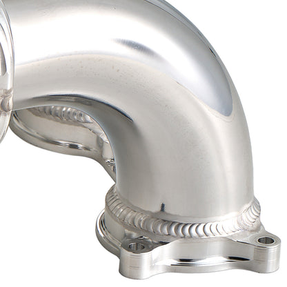 Corsa Veloce "Competizione" Forward Facing Billet Intake Manifold for OE 64mm T-Body - Silver Finish - Welds