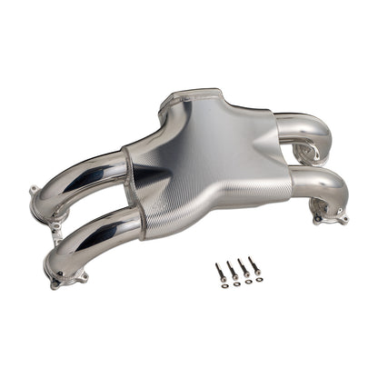 Corsa Veloce "Stradale" Subaru EJ Billet Intake Manifold - Silver Finish - Layout