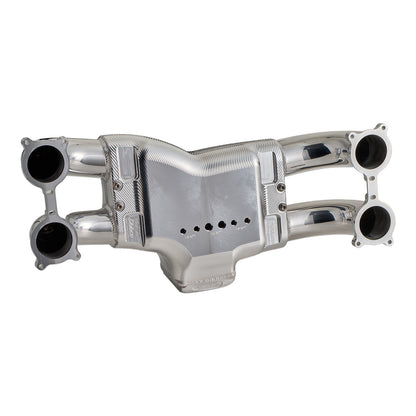 Corsa Veloce "Stradale" Subaru EJ Billet Intake Manifold - Silver Finish - Angle 1