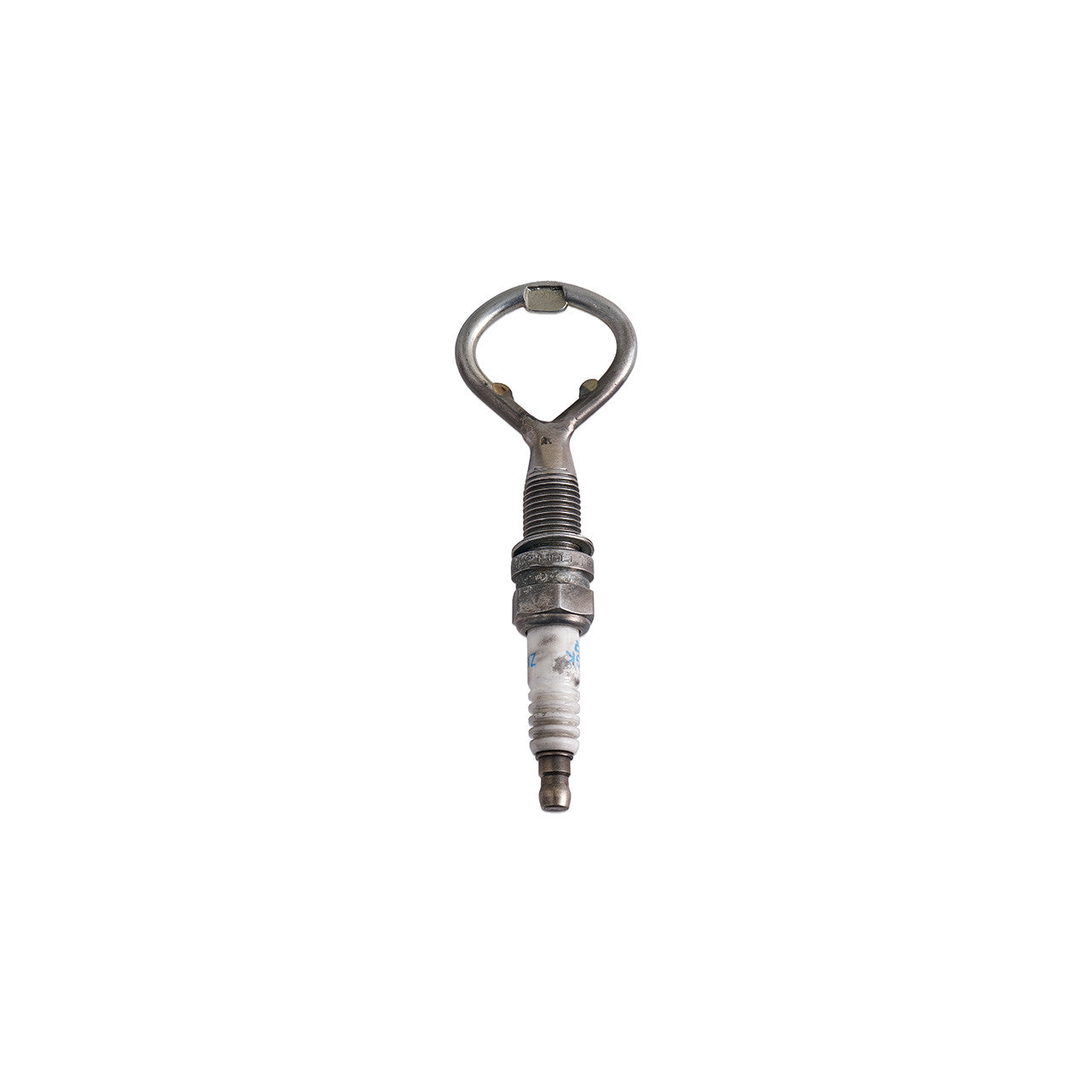 Garage Girls Spark Plug Bottle Opener - Angle 2
