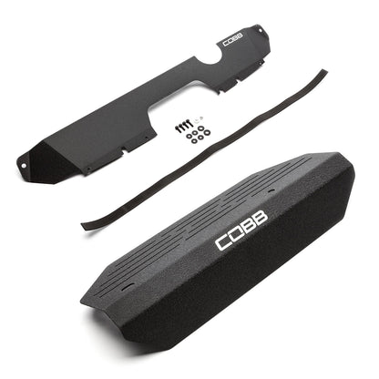 COBB Radiator Shroud + Alternator Cover Package For 2015-21 Subaru STI - Wrinkle Black