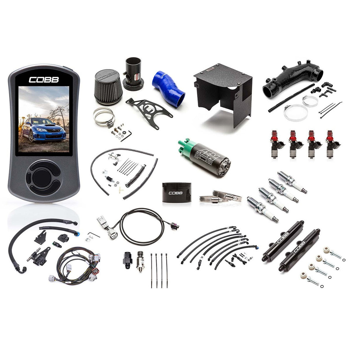 COBB NexGen Stage 2+ Flex Fuel Power Package For 2008-14 Subaru STI - Blue