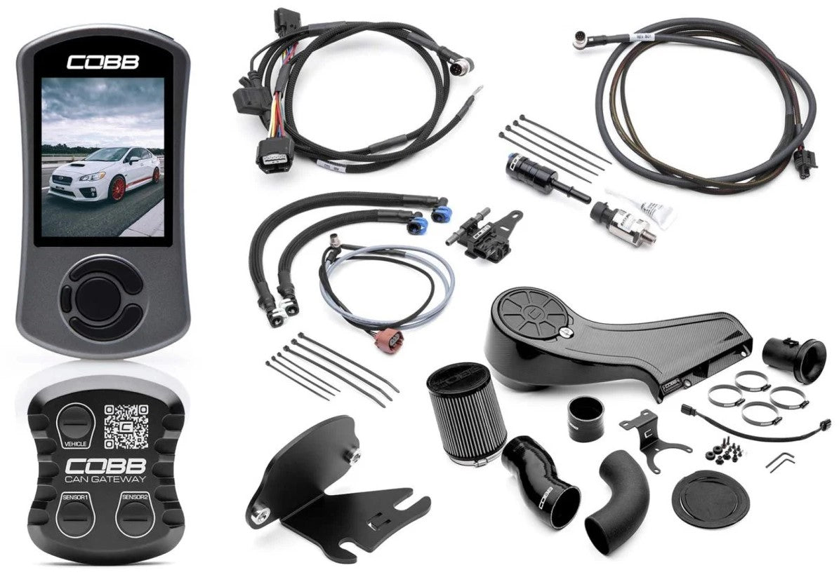 COBB Stage 1+ CAN Flex Fuel Redline Carbon Fiber Power Package For 2015-17 Subaru WRX