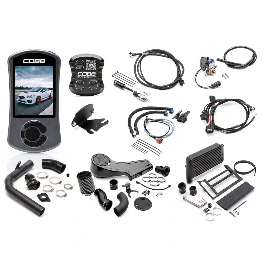 COBB NexGen Stage 2 + CAN Flex Fuel Redline Carbon Fiber Power Package For 2015-17 Subaru WRX - Black
