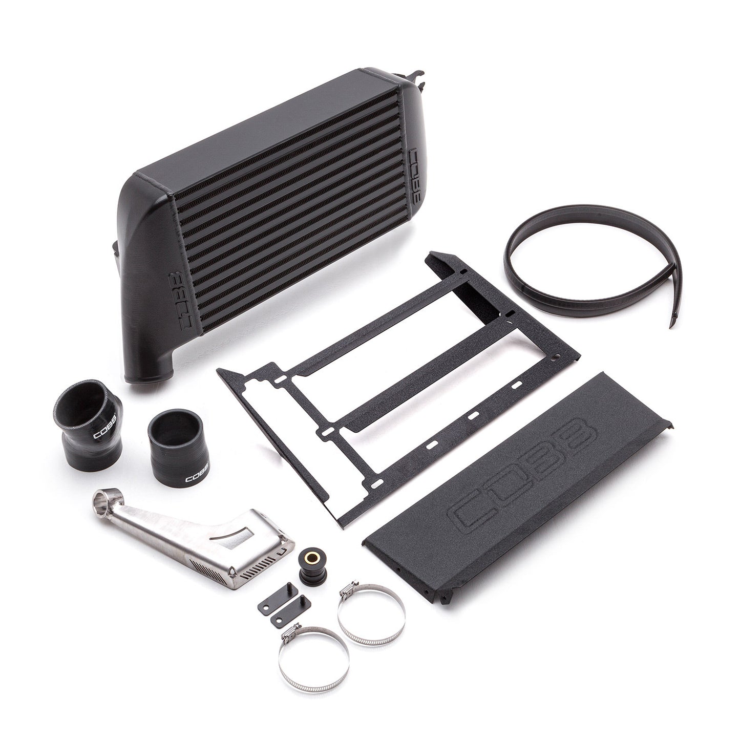 COBB NexGen Stage 2 + CAN Flex Fuel Redline Carbon Fiber Power Package For 2015-17 Subaru WRX - Black - Top Mount Intercooler