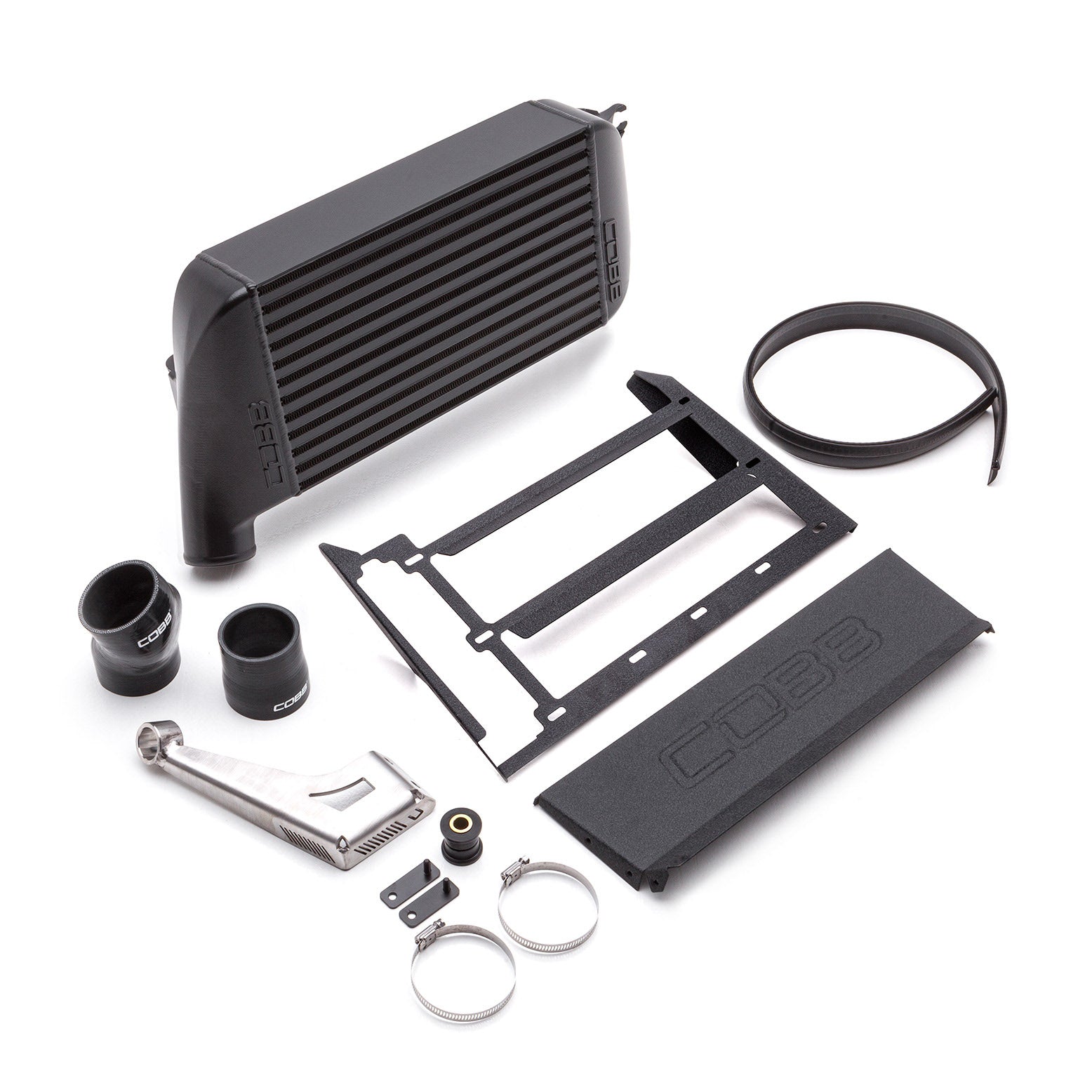 COBB NexGen Stage 2 + CAN Flex Fuel Redline Carbon Fiber Power Package For 2015-17 Subaru WRX - Black - Top Mount Intercooler