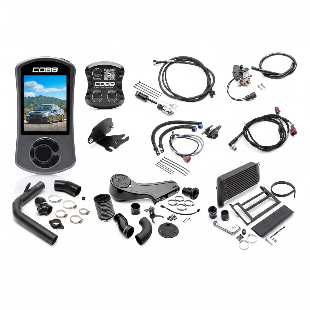COBB NexGen Stage 2 + CAN Flex Fuel Redline Carbon Fiber Power Package For 2018-21 Subaru WRX - Black