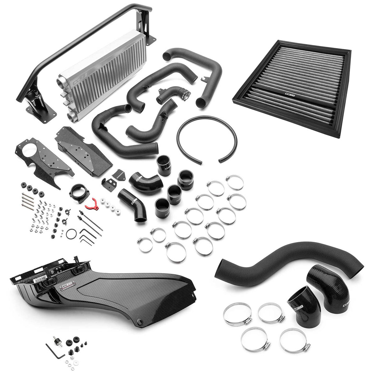 COBB FMIC + Redline Gloss Intake Package For 2022+ Subaru WRX - Silver