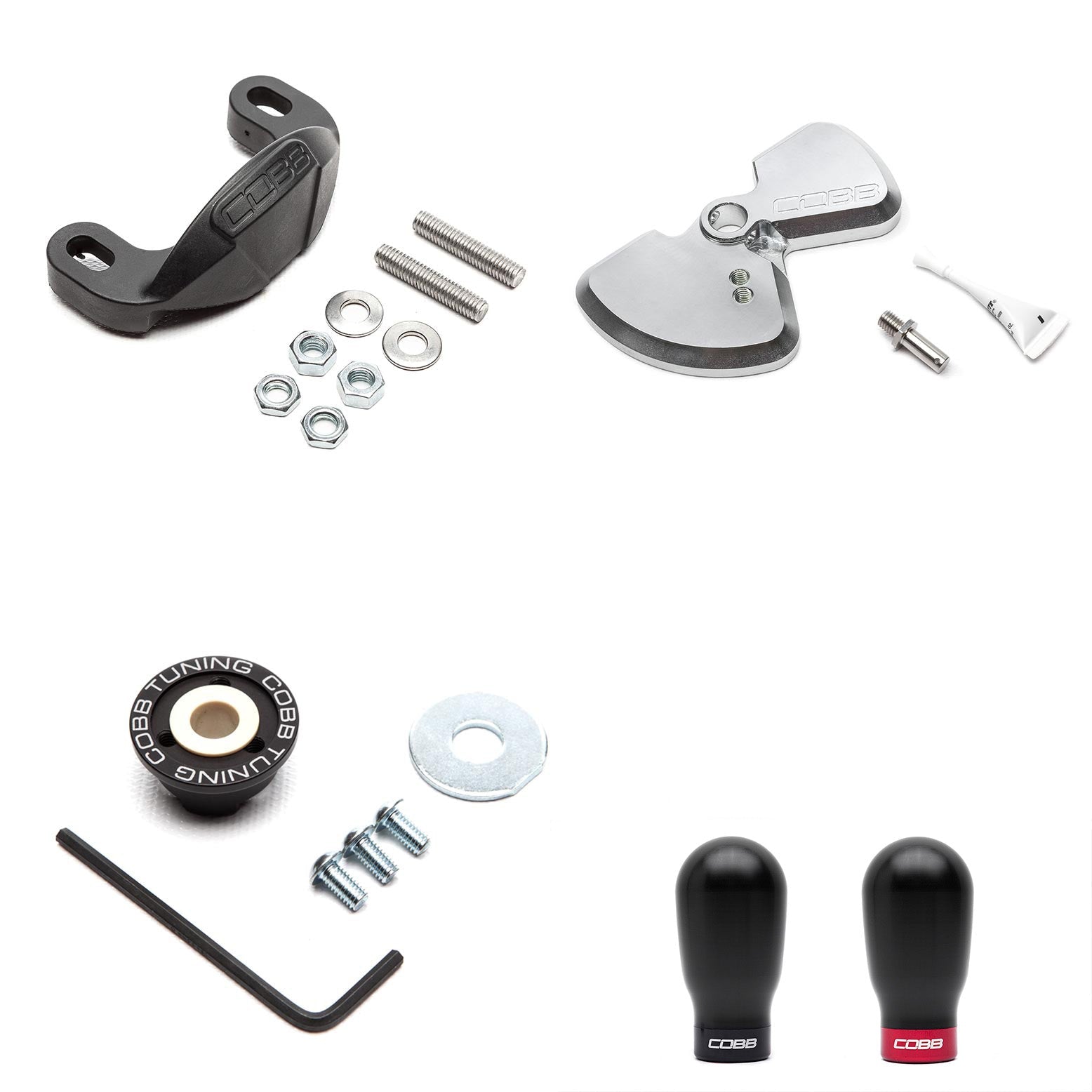 COBB Stage 1+ Drivetrain Package w/ Black Tall Weighted Shift Knob For 2015+ Subaru WRX