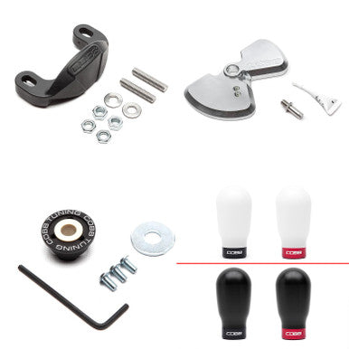 COBB Stage 1+ Drivetrain Package (Tall Weighted Shift Knob) For 2015-26 Subaru WRX - White - SUB0DT011P-TW-W